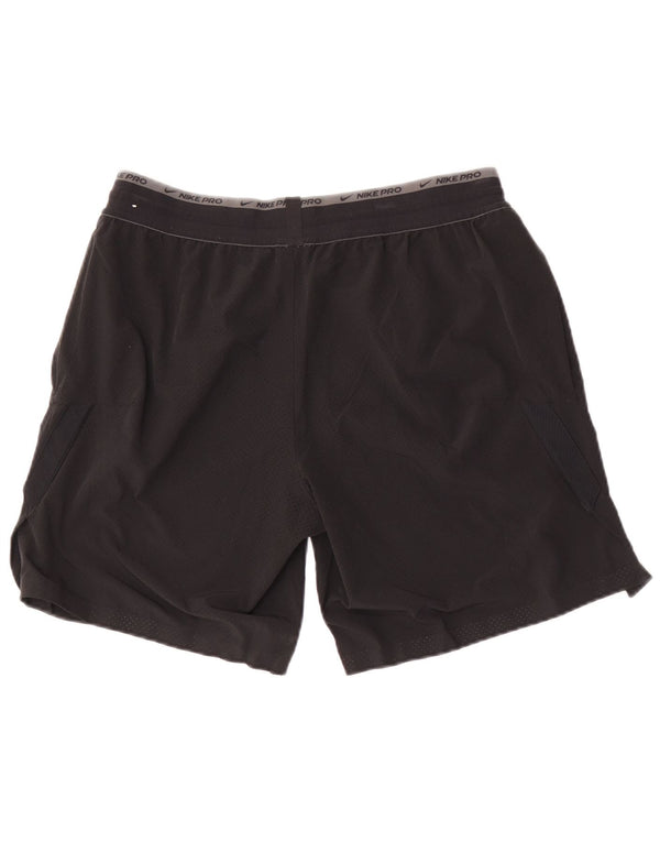 Nike Dri Fit - Pantalones cortos deportivos para hombre (poliéster), color negro