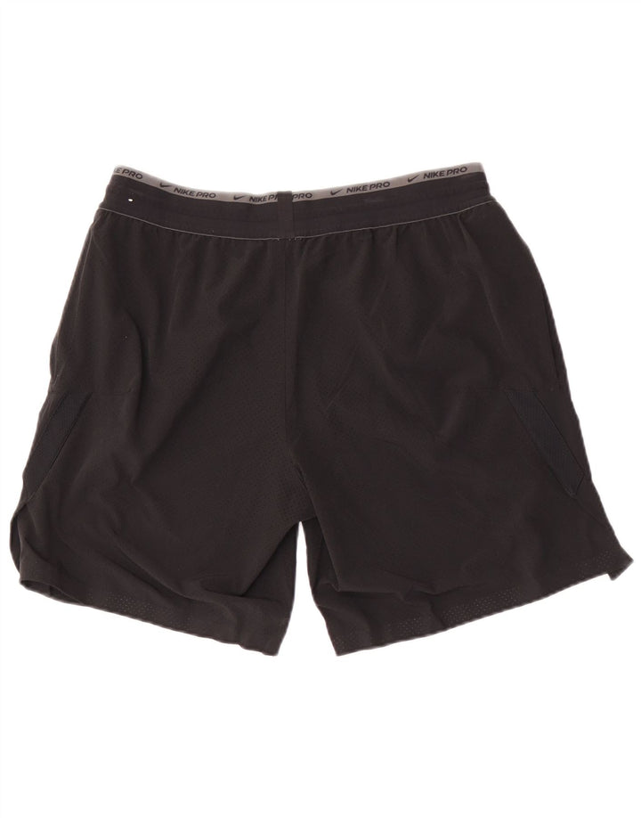 Nike Dri Fit - Pantalones cortos deportivos para hombre (poliéster), color negro