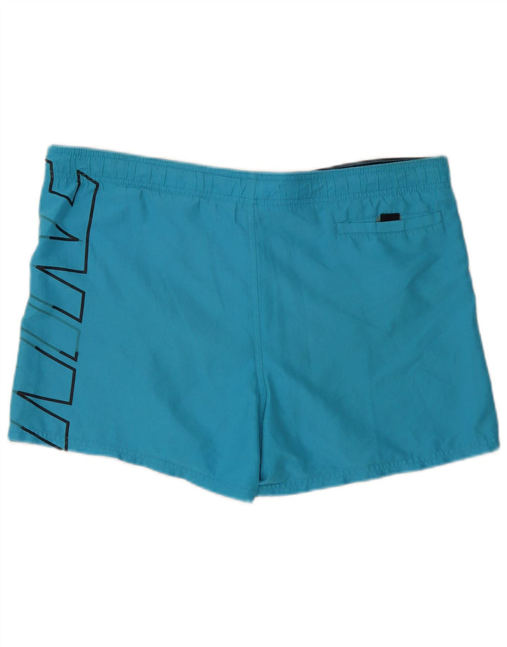 Nike Bañador con gráfico para hombre, talla grande, poliéster azul
