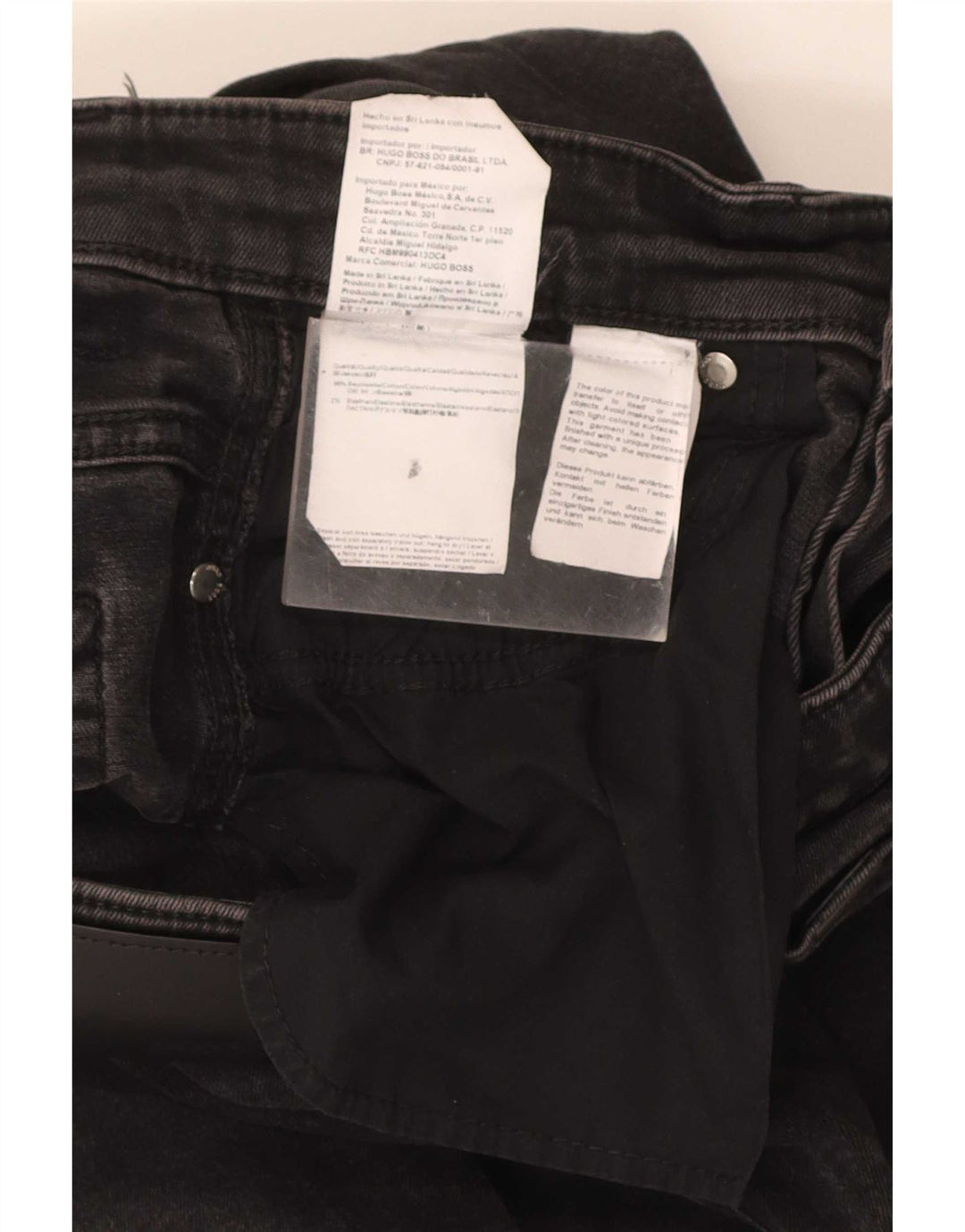 Vaqueros Hugo Boss Hombre Slim W30 L31 Algodón Negro