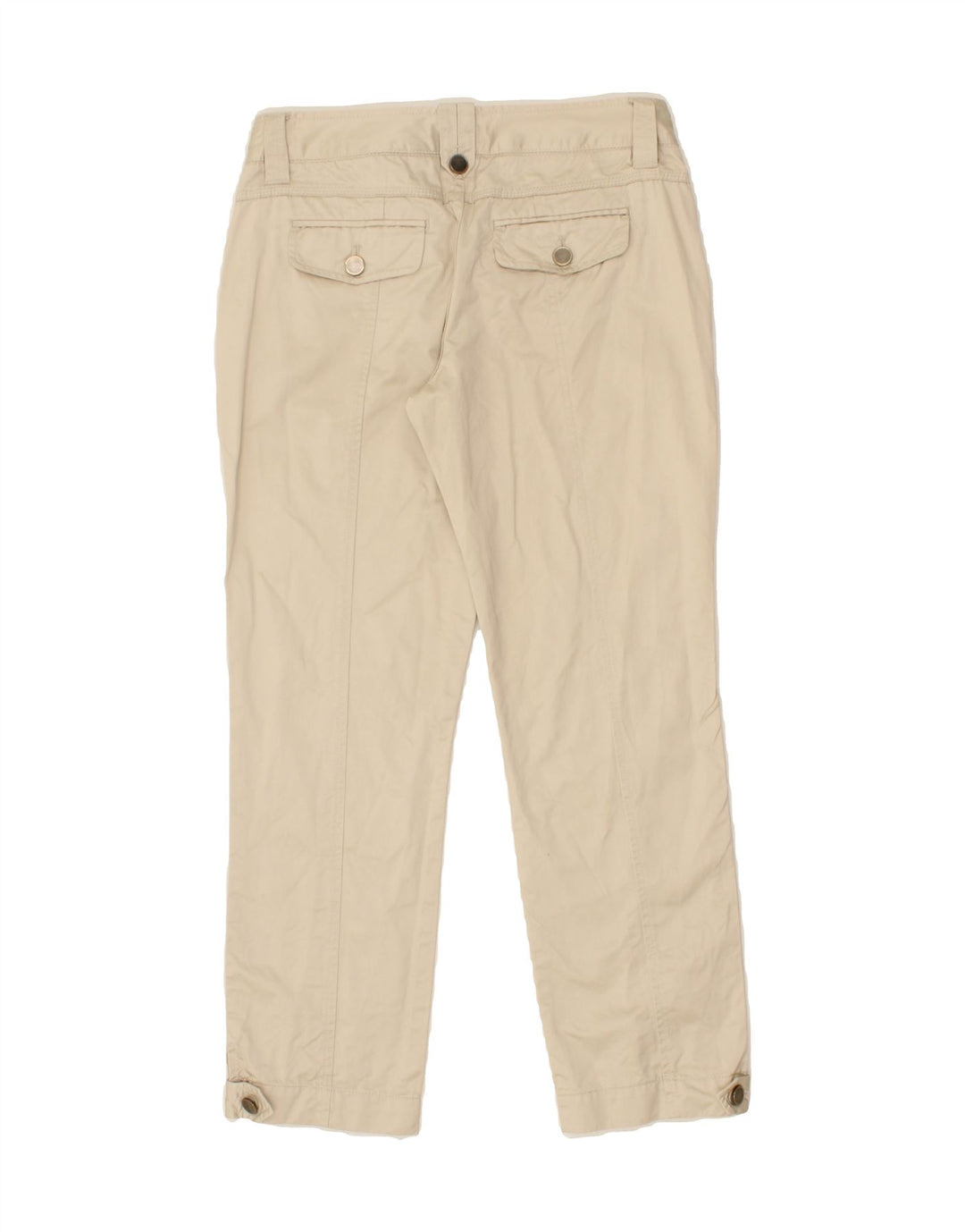 MASSIMO DUTTI Womens Straight Chino Trousers EU 40 Medium W30 L28 Beige Vintage Massimo Dutti and Second-Hand Massimo Dutti from Messina Hembry 