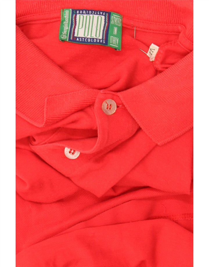 Sergio Tacchini Polo para hombre grande rojo