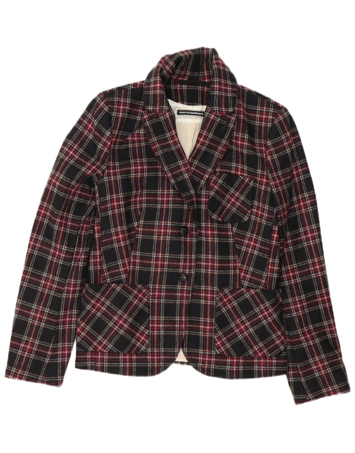 Drykorn Chaqueta Blazer de 2 Botones para Mujer US 4 Small Multicolor Plaid
