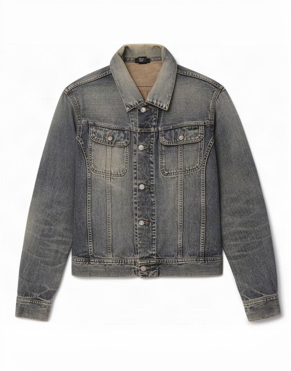 Diesel Chaqueta Vaquera Para Hombre UK 38 Algodón Azul Medio