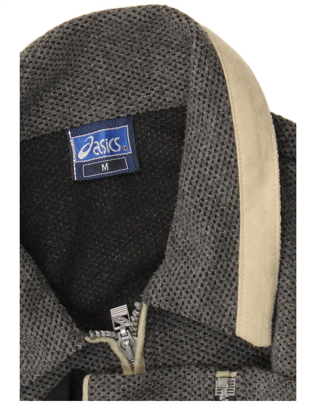 ASICS Hombre Chándal Top Chaqueta Gris Medio Colorblock