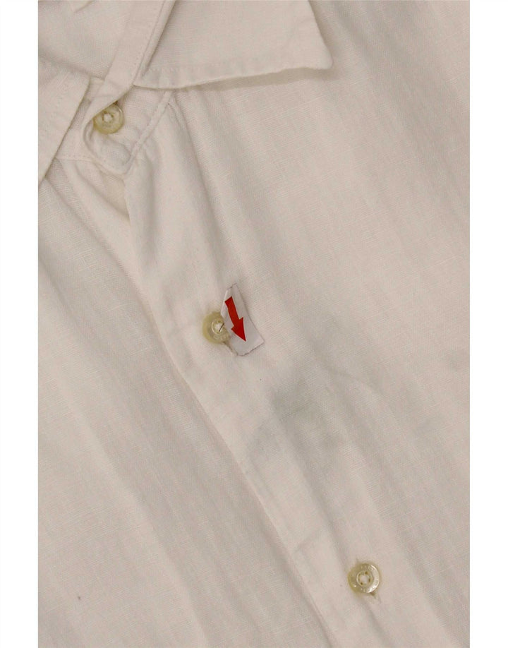 Camisa Etro Hombre 2XL Lino Blanco