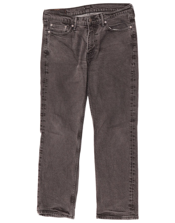 Levi's Mens 514 Straight Jeans W33 L30 Grey Cotton