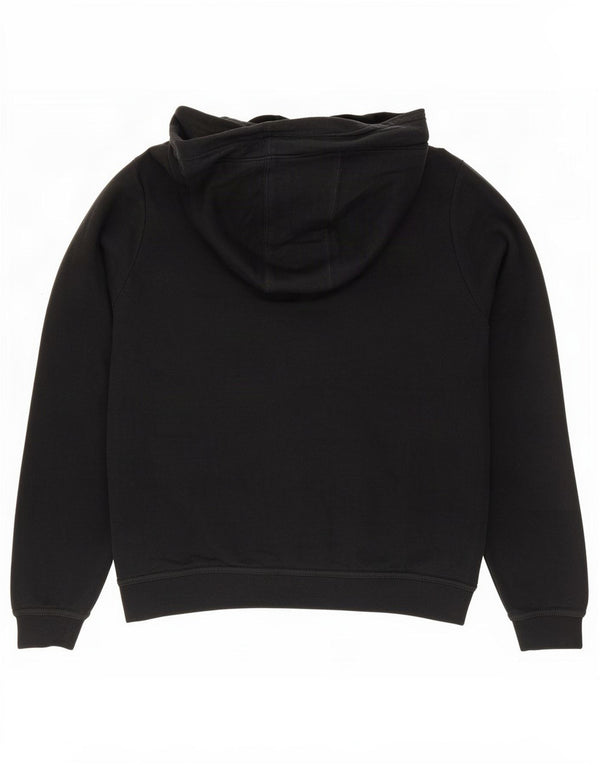Nike Womens Oversized Hoodie Jumper UK 10 Small Black Cotton