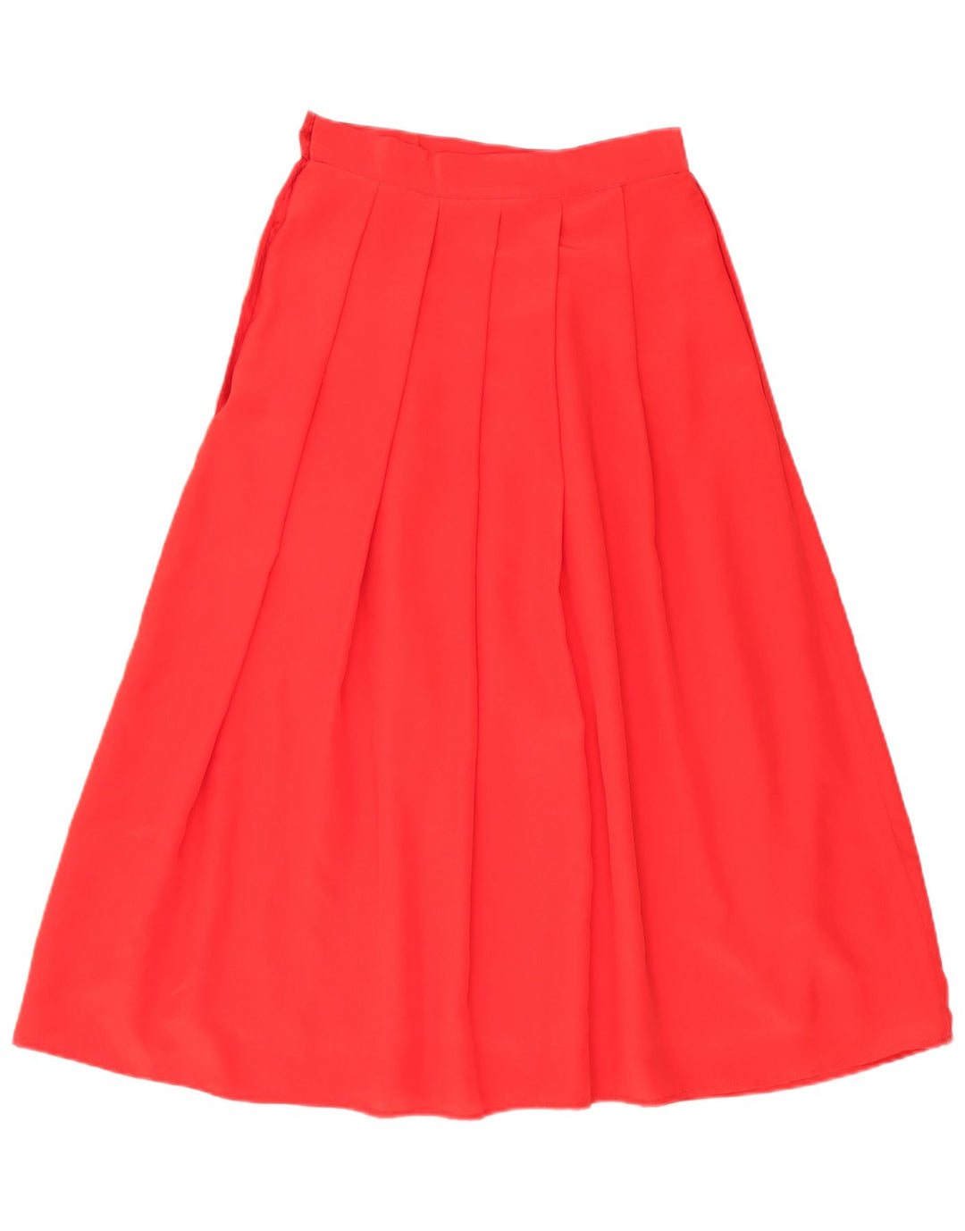 Libra Falda Plisada De Cintura Alta Para Mujer Mediana W24 Rojo