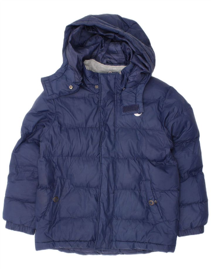 Timberland Chaqueta Acolchada Con Capucha Niño 7-8 Años Azul Poliéster