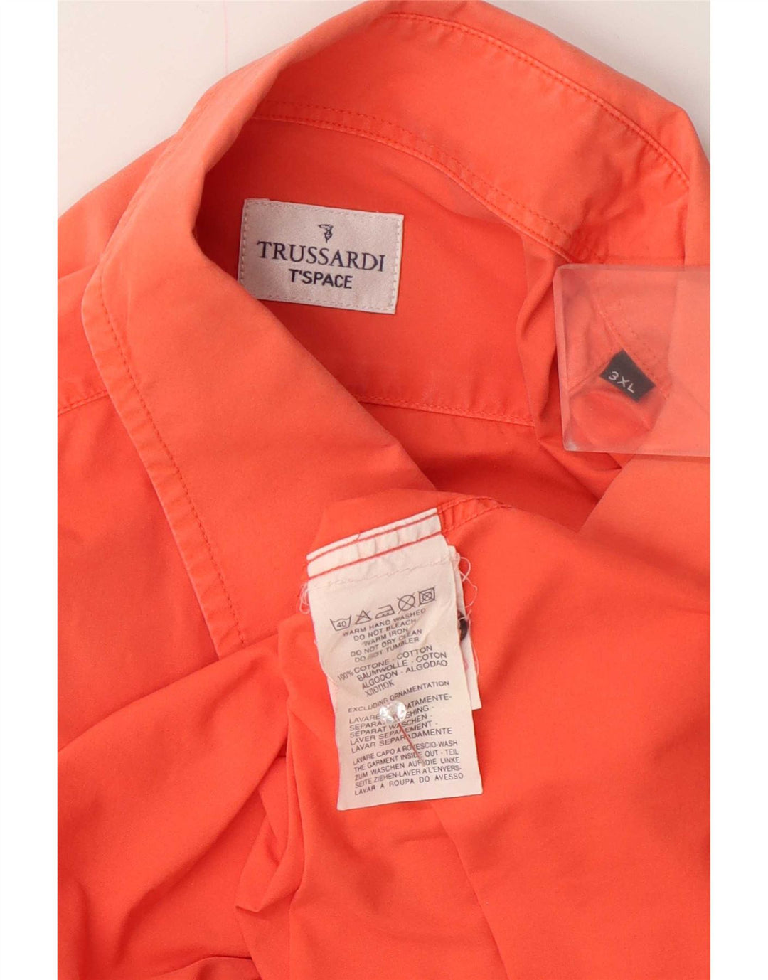 Camisa Hombre Trussardi 3XL Algodón Rosa