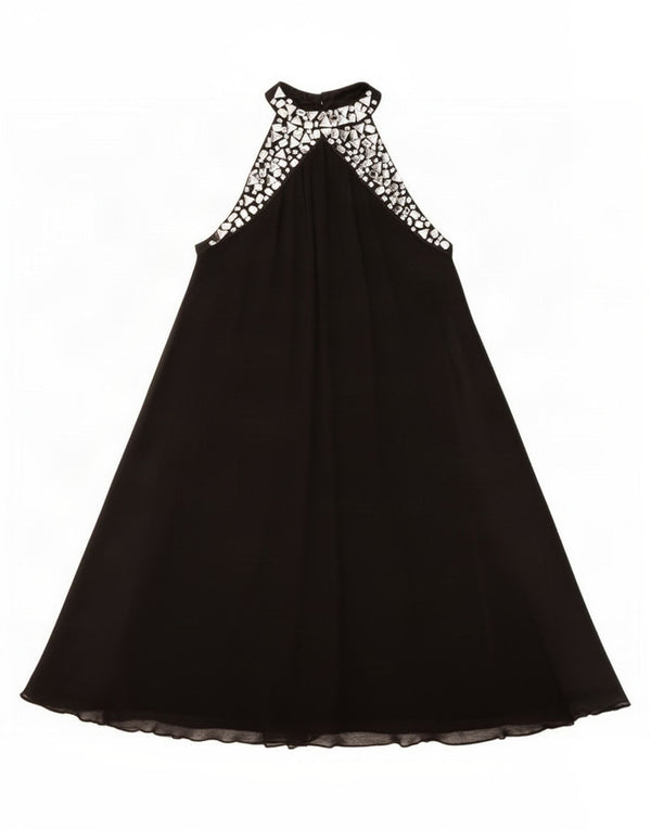 Vestido Halter Lipsy Mujer UK 8 Small Poliéster Negro