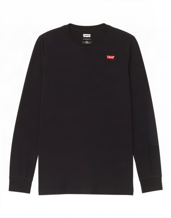 Levi's Camiseta Niño Manga Larga 15-16 Años Negro Algodón