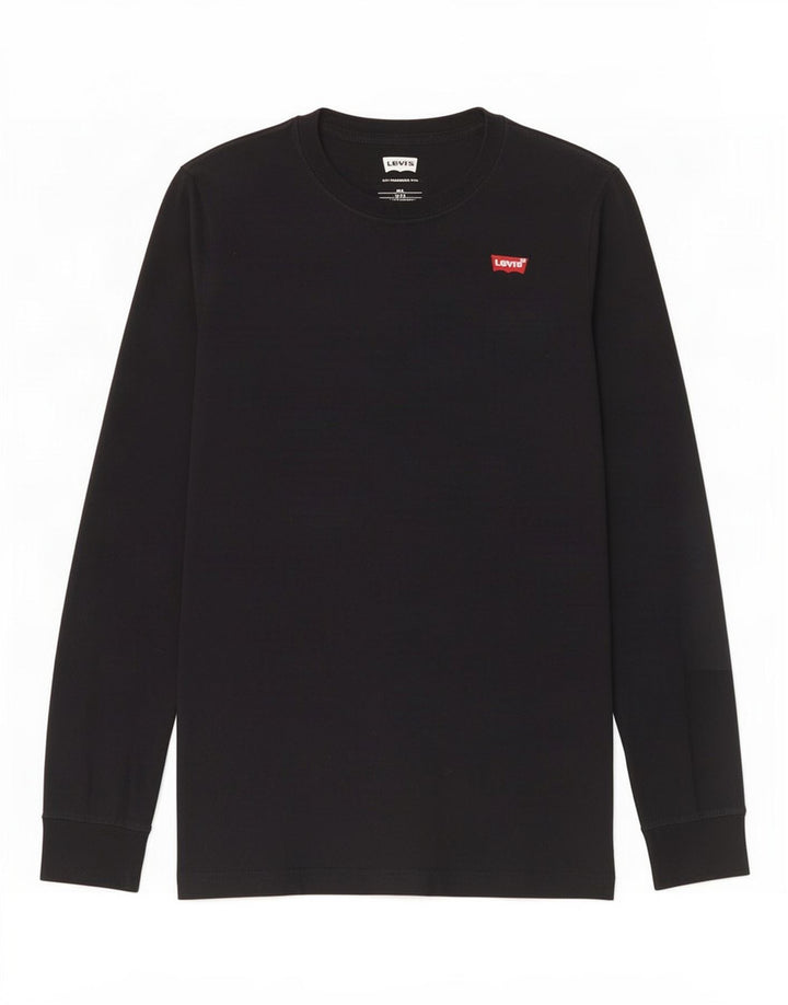 Levi's Camiseta Niño Manga Larga 15-16 Años Negro Algodón