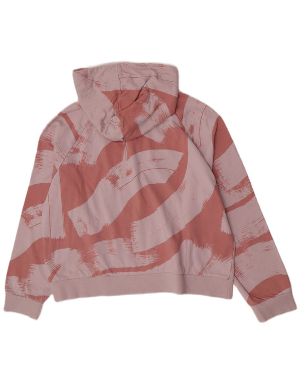 Adidas - Sudadera con capucha para mujer, ajuste relajado, talla 40//18, color rosa grande