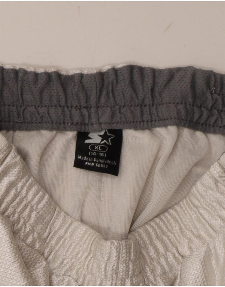 STARTER Boys Sport Shorts 14-15 Years XL White Polyester Vintage Starter and Second-Hand Starter from Messina Hembry 