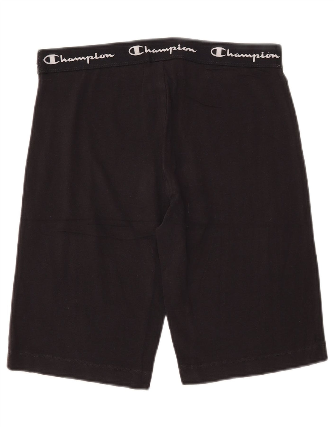 CHAMPION Pantalones cortos deportivos gráficos para mujer UK 12 Mediano Algodón negro