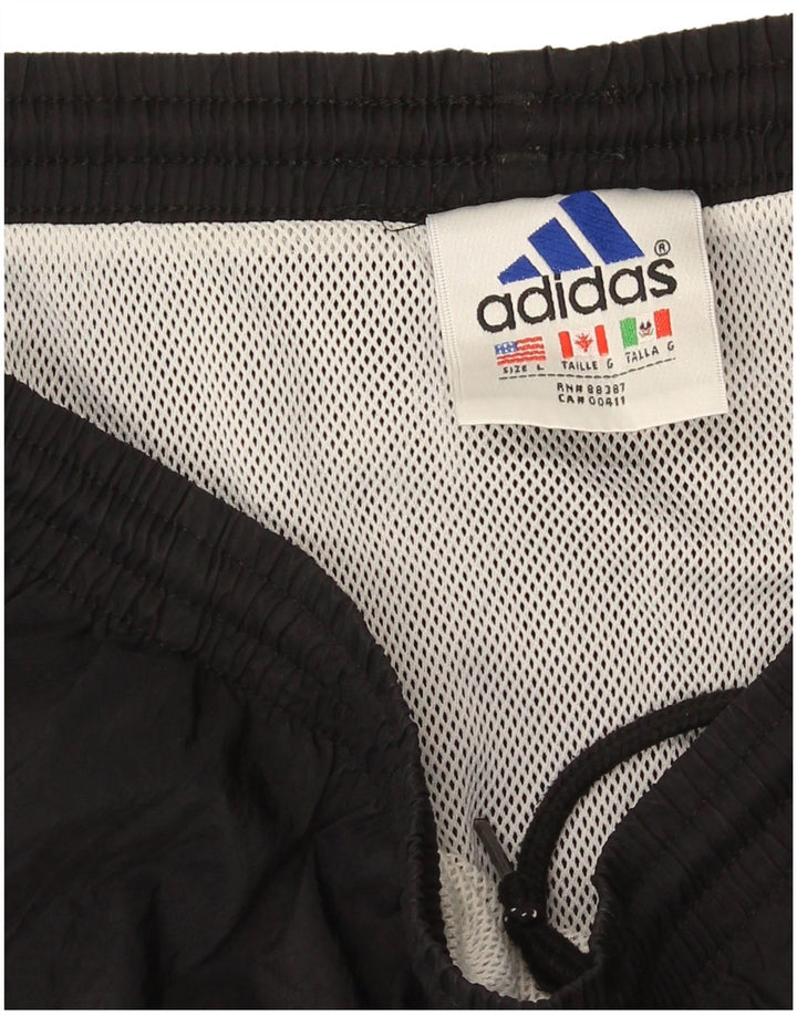 Adidas - Pantalones cortos deportivos para hombre, talla grande, color negro