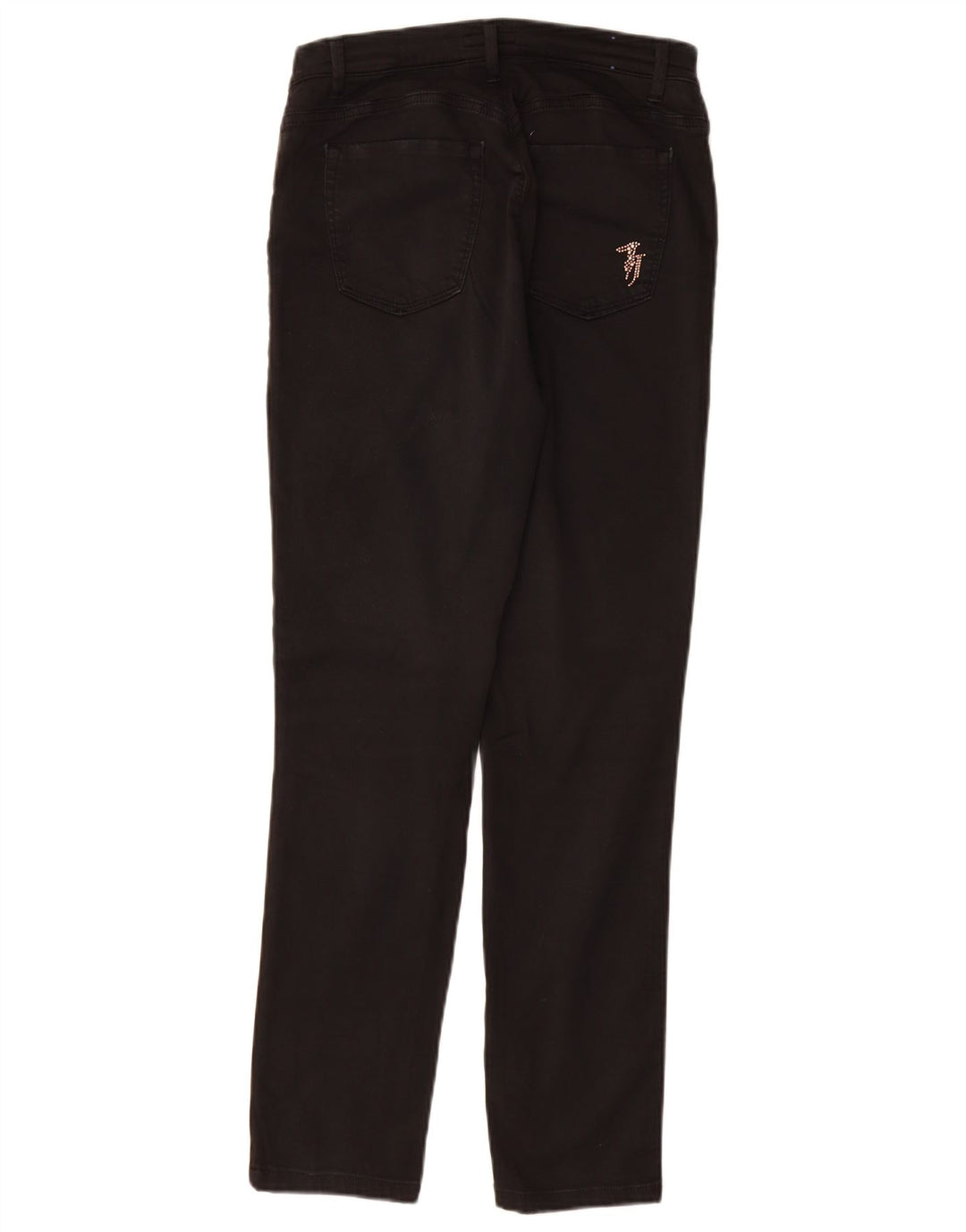 TRUSSARDI Vaqueros pitillo para mujer IT 44 Mediano W28 L29 Negro