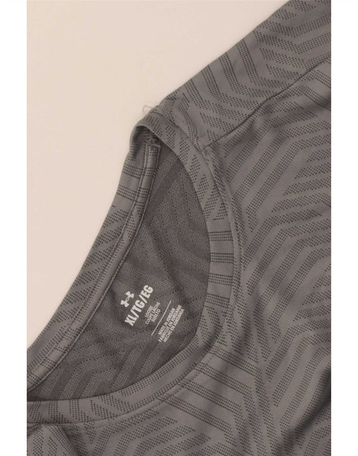 Camiseta Under Armour Hombre Top XL Gris Geométrico
