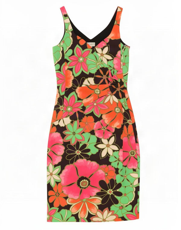 Karen Millen Vestido tubo para mujer UK 44 Mediano Multicolor Floral