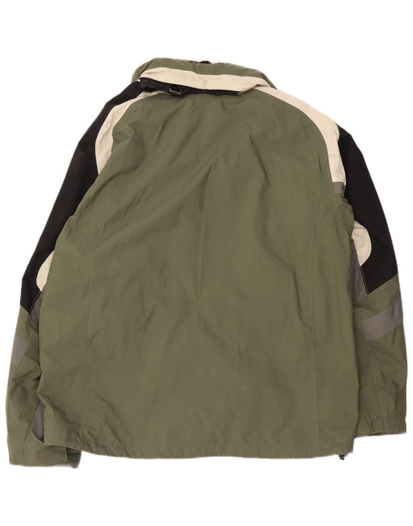 Columbia Chaqueta cortavientos Omni-Shield para hombre UK 42 XL Caqui Colorblock