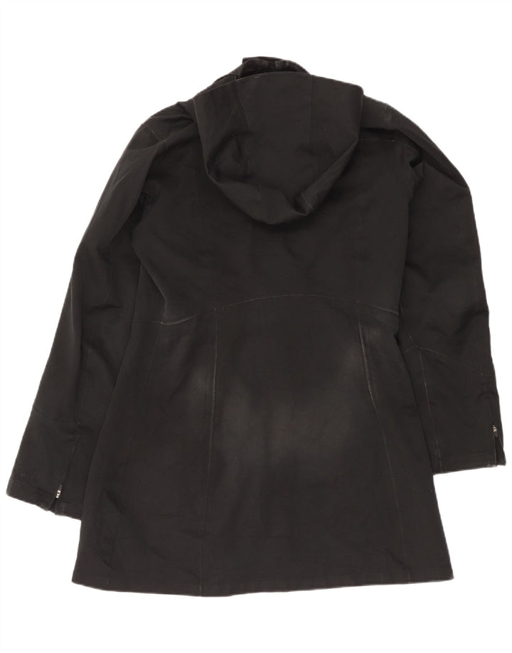 Abrigo cortavientos con capucha Patagonia para mujer UK 44 Poliéster negro mediano