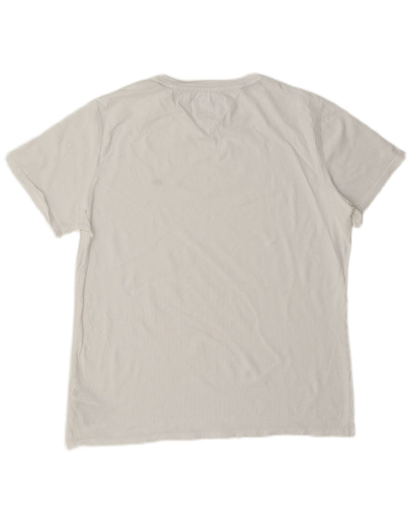 Tommy Hilfiger Camiseta para mujer Top UK 46 Grande Algodón blanco