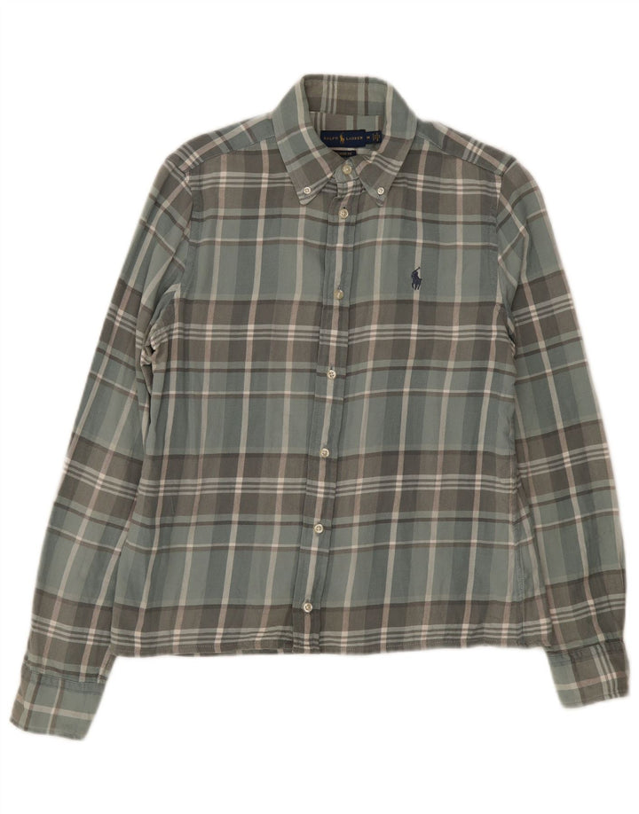 Ralph Lauren Camisa De Franela De Corte Clásico Para Hombre Algodón A Cuadros Gris Medio