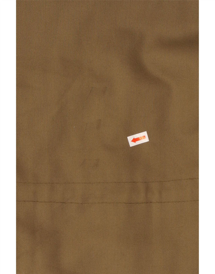 VINTAGE Chaqueta militar con capucha para hombre IT 50 Algodón caqui grande