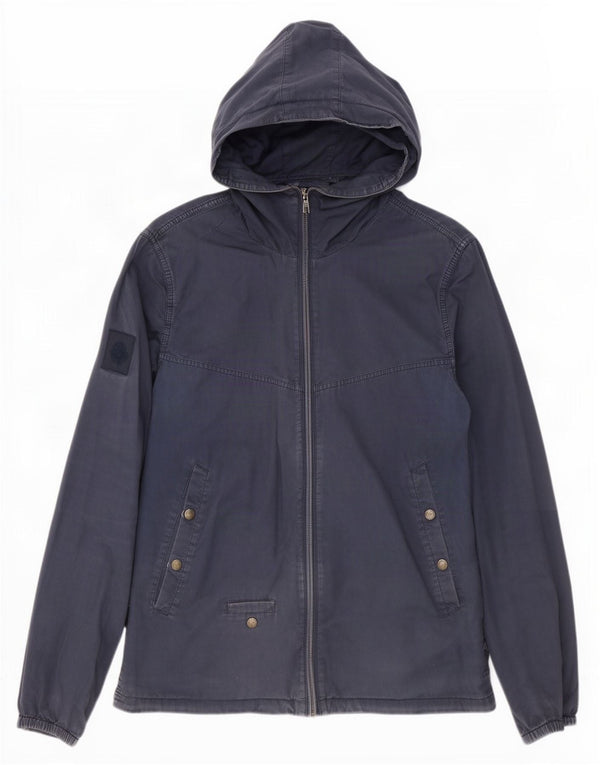 Pretty Green Chaqueta bomber con capucha para hombre UK 38 Medium Azul marino Algodón