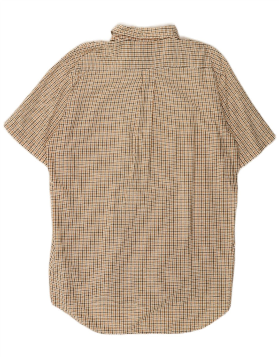 KAPPA Camisa de manga corta para hombre 2XL Algodón a cuadros blanco
