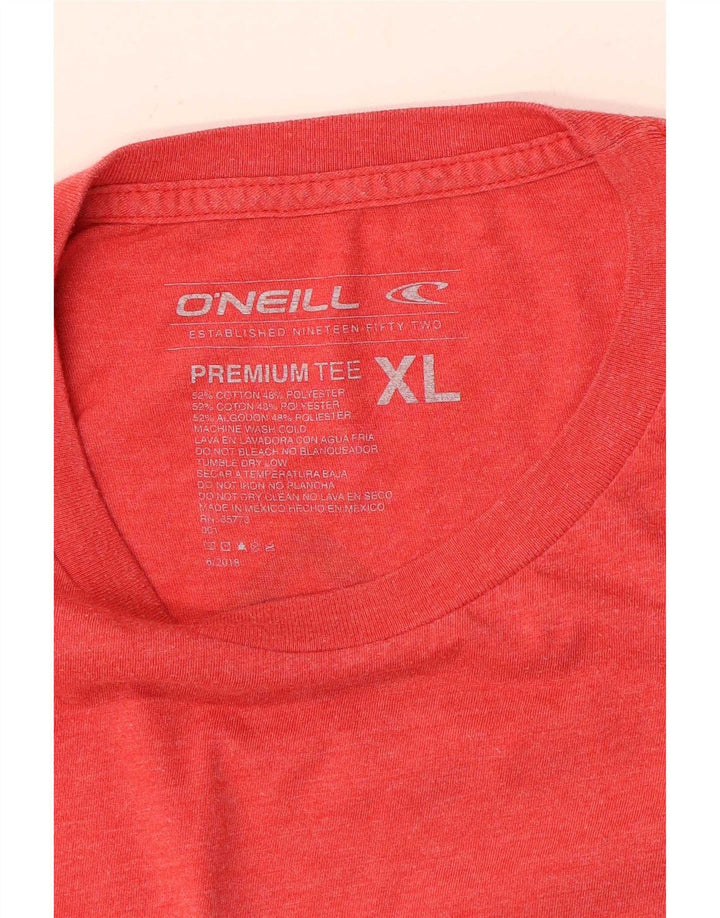 O'Neill Camiseta gráfica para hombre Top XL Algodón rojo