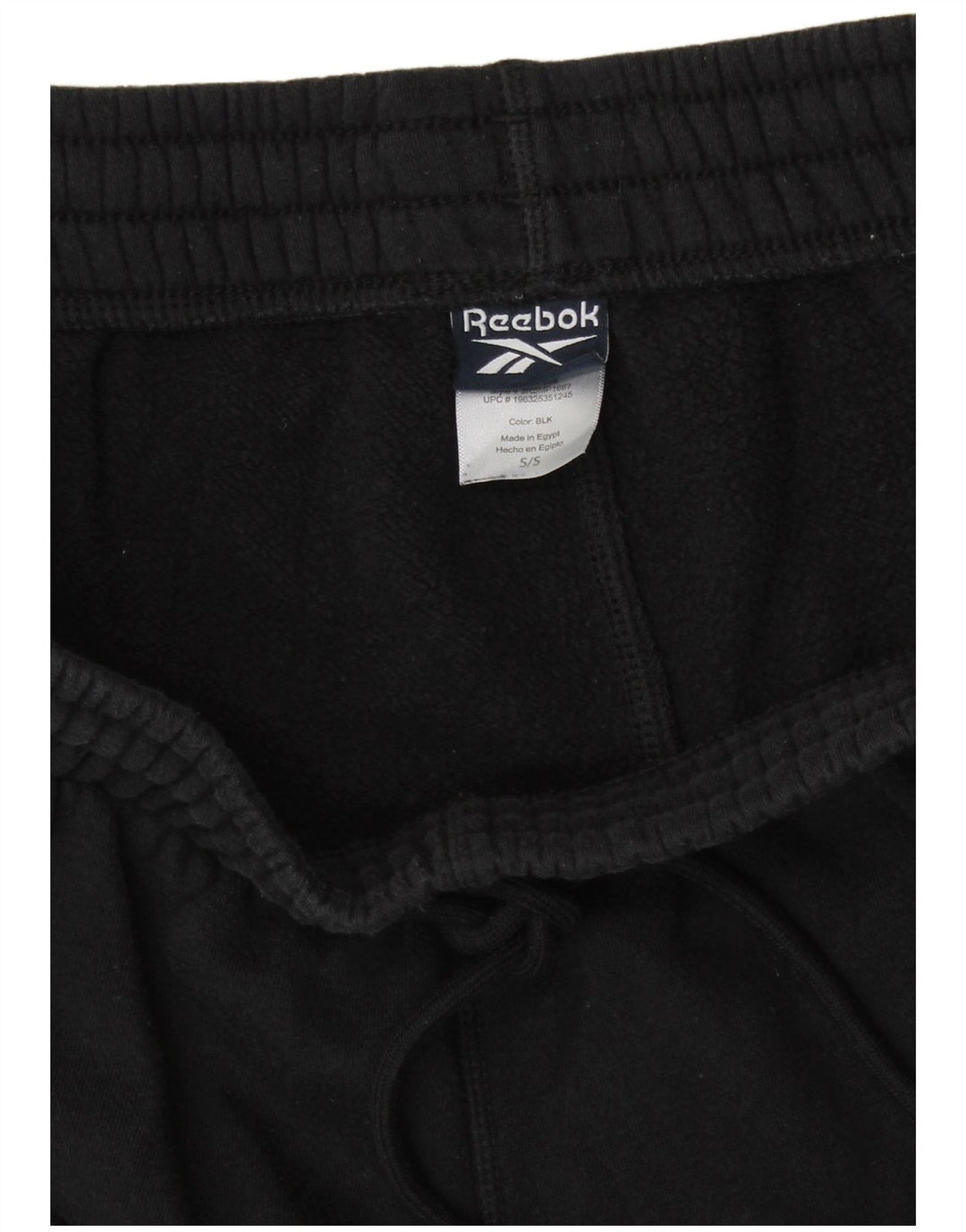 REEBOK Pantalones de Chándal para Hombre Joggers Small Negro Algodón