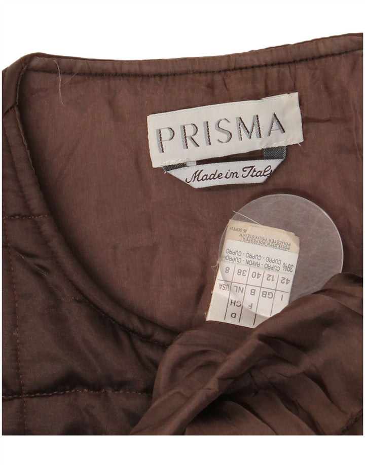 Prisma Chaleco acolchado para mujer UK 42 Acetato marrón medio