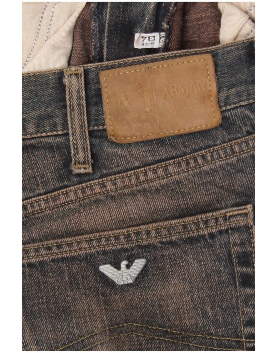 Vaqueros Armani Mujer Bootcut W34 L32 Algodón Azul Marino