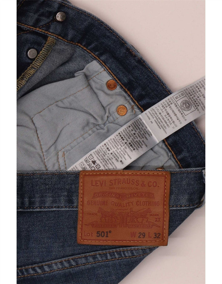 Levi's Jeans rectos 501 para hombre W29 L32 Algodón azul