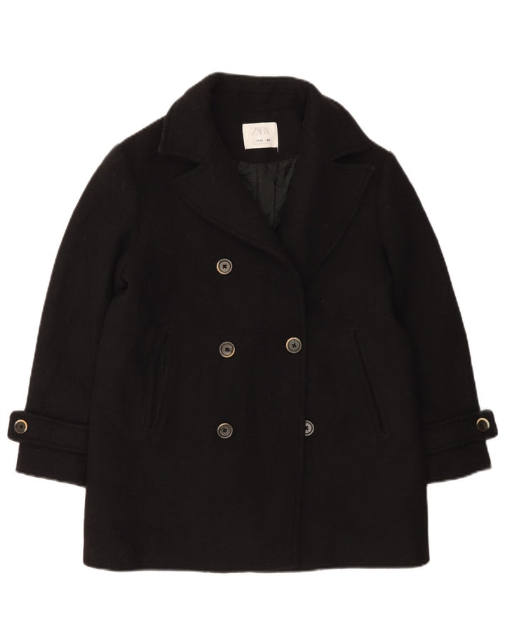 Zara Chaquetón Niña 11-12 Años Lana Negro