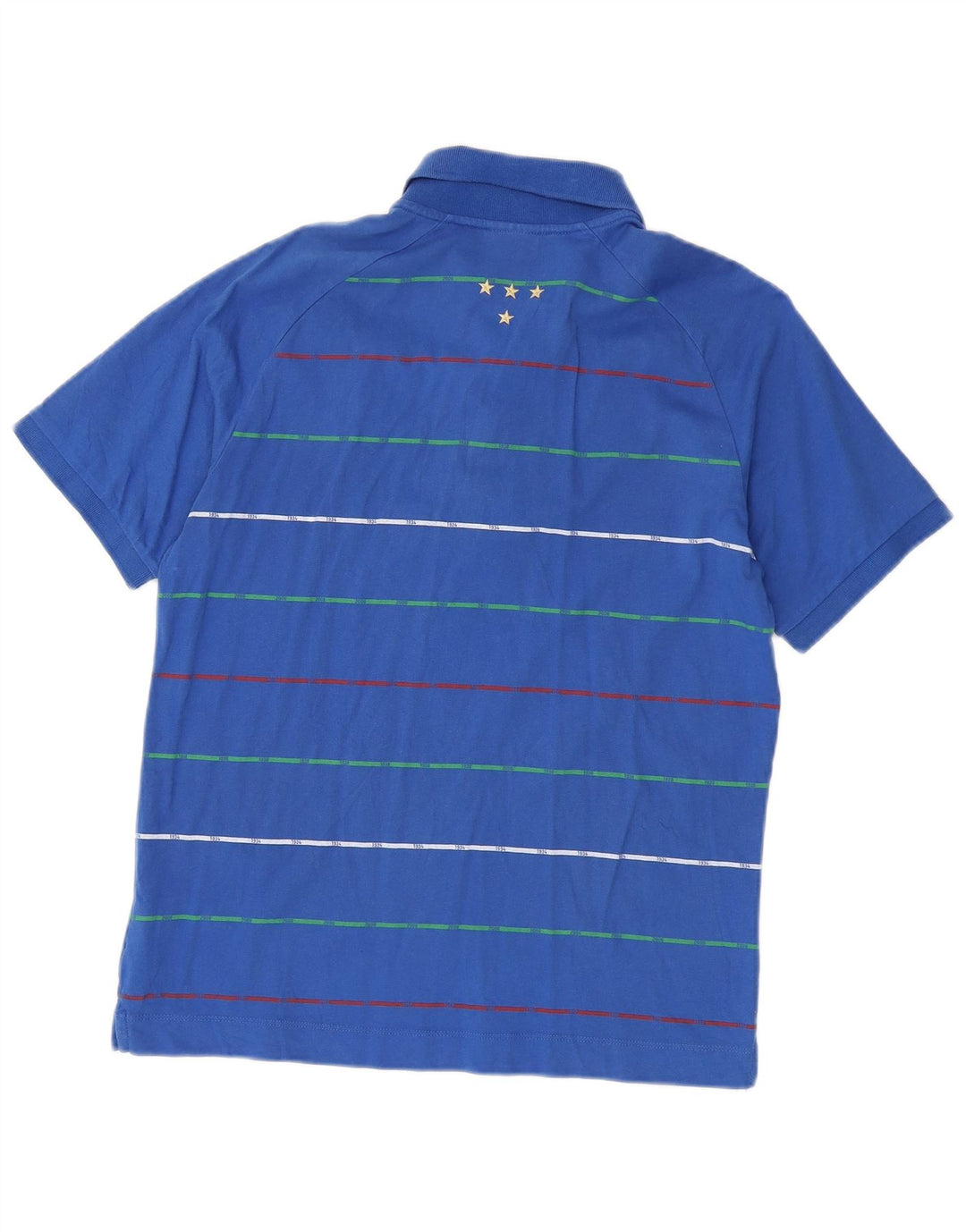 Puma Hombre Italia Polo Polo De Algodón A Rayas Azul Medio