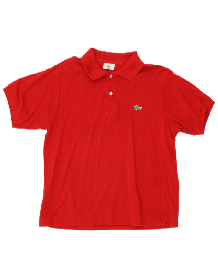 Polo Lacoste para hombre talla 3 pequeño algodón rojo