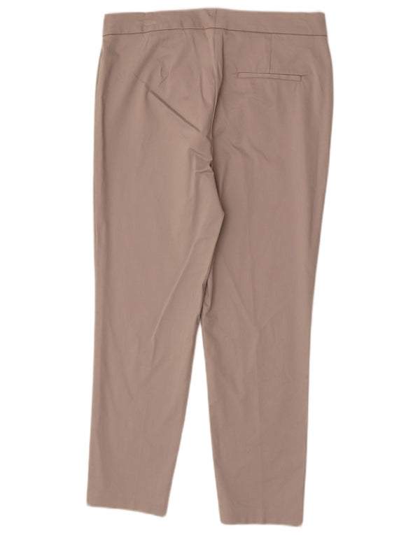 Marks & Spencer Pantalones de traje ajustados para mujer UK 12 Medium W30 L25 Beige