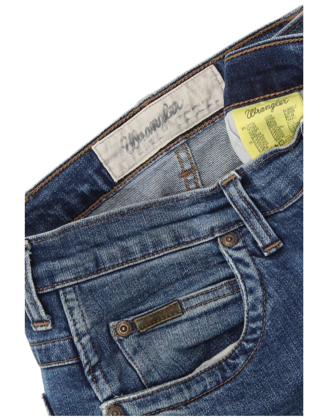 WRANGLER Vaqueros rectos para hombre W32 L33 Algodón azul