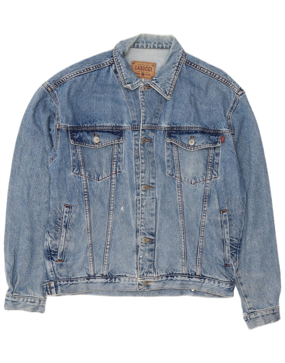 Casucci Chaqueta vaquera para hombre UK 42 XL Algodón azul