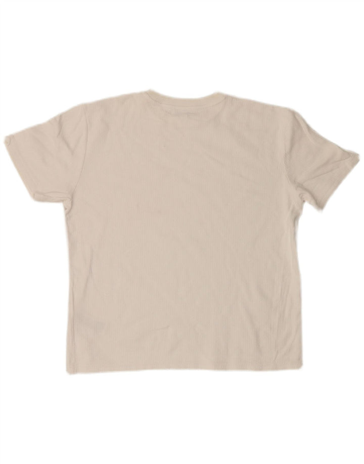 Camiseta Reiss Hombre Top Medium Blanco Algodón
