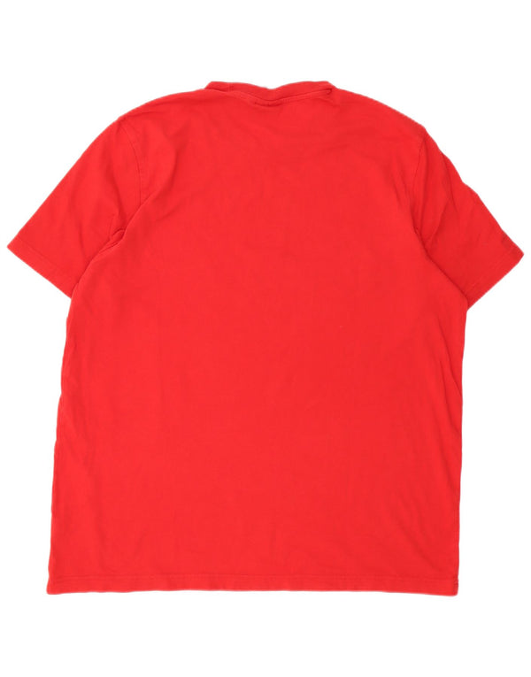 Adidas - Camiseta con gráfico regular para hombre, talla grande, color rojo