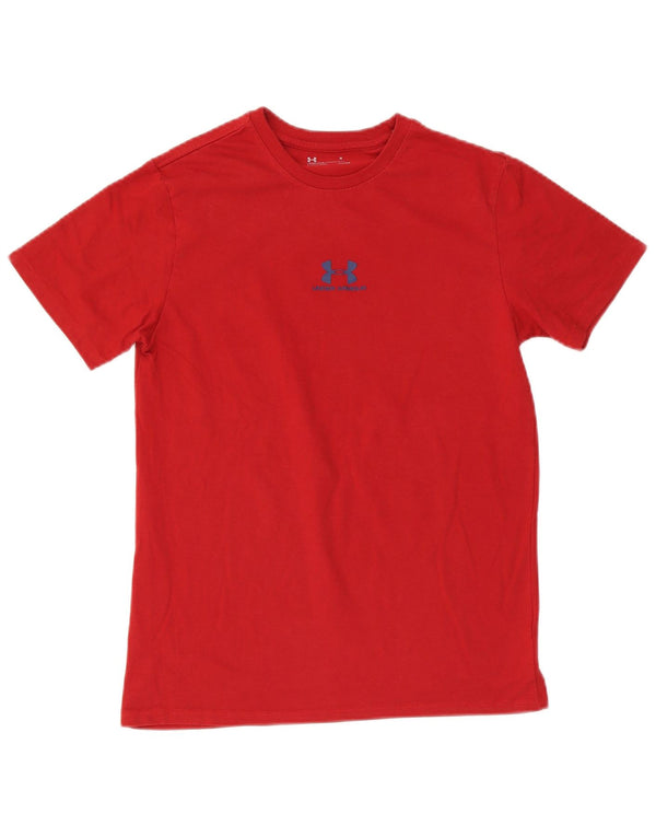 Camiseta Under Armour Heat Gear para hombre, parte superior de algodón rojo mediano