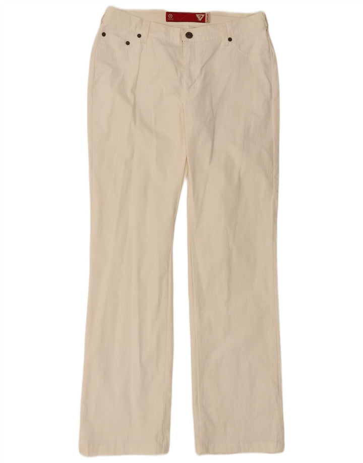 Guess Pantalones Casuales Bootcut Para Mujer W32 L31 Blanco