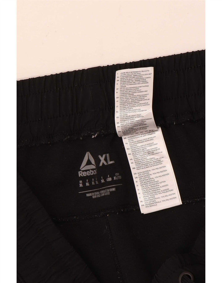 Reebok Pantalón Chándal Hombre XL Negro Algodón