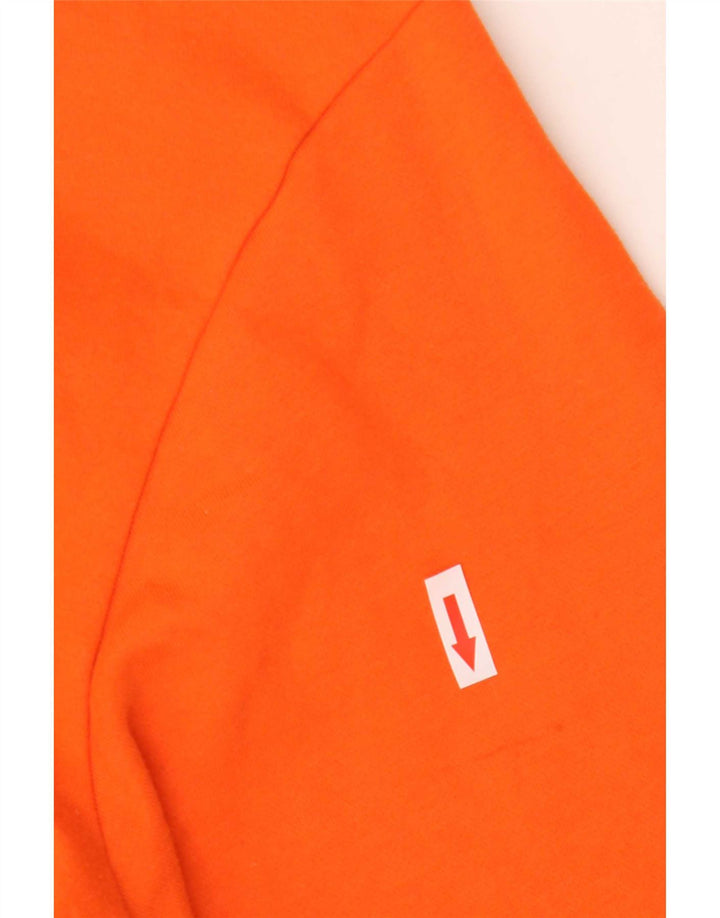 Adidas - Sudadera gráfica para hombre, talla 2XL, algodón naranja