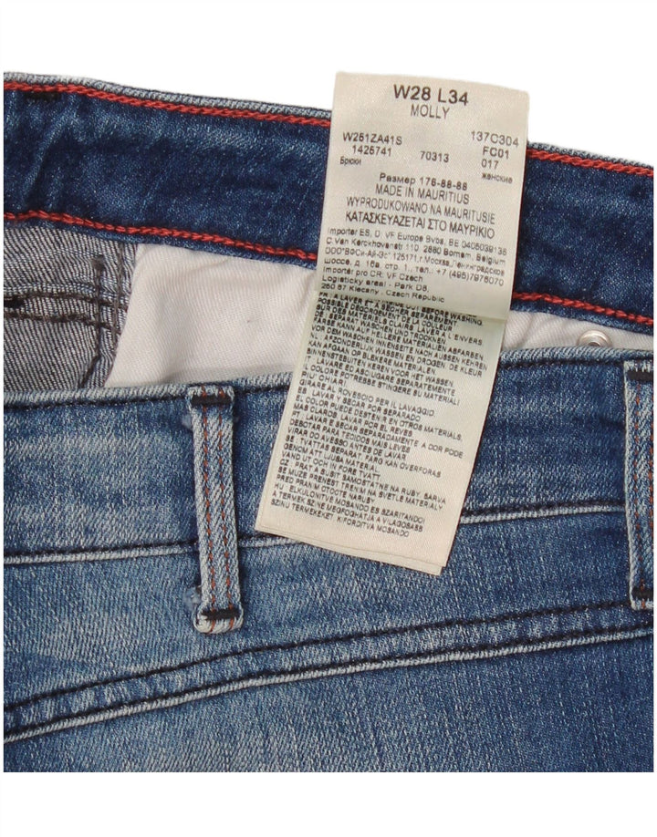Wrangler Molly Slim Jeans Mujer W28 L34 Algodón Azul